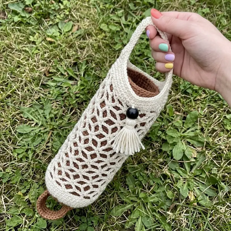 Complimentary Intermediate crochet pattern: The Boho Bag Saver Pattern - Simple to follow guide