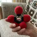 Ladybug Keychains Amigurumi Pattern step 4 - final assembly and finishing