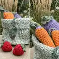 Veggies Amigurumi Pattern step 3 - details and accessories