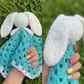 Cute Bunny Comforter Amigurumi Pattern step 4 - final assembly and finishing