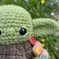 Baby Alien Amigurumi Pattern step 3 - details and accessories