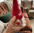 Festive Gnomes Amigurumi Pattern step 2 - assembly progress
