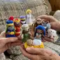 Nativity Crochet Pattern step 1 - construction progress