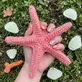 Starfish Amigurumi Pattern step 1 - construction progress