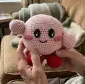 Kirbi Amigurumi Pattern step 4 - final assembly and finishing
