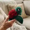 Rose Turtle Amigurumi Pattern step 1 - construction progress