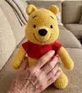 My Teddy Bear Amigurumi Pattern step 1 - construction progress