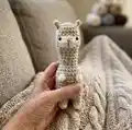 The Bowling Llama Amigurumi Pattern step 4 - final assembly and finishing
