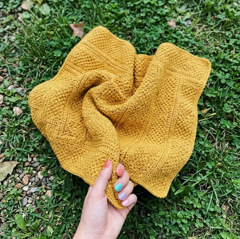 Complimentary Intermediate crochet pattern: The Finley Blanket Pattern - Simple to follow guide