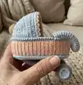 Doll in a Baby-Carriage Amigurumi Pattern step 3 - details and accessories
