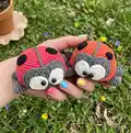 Ladybug Amigurumi Pattern step 1 - construction progress