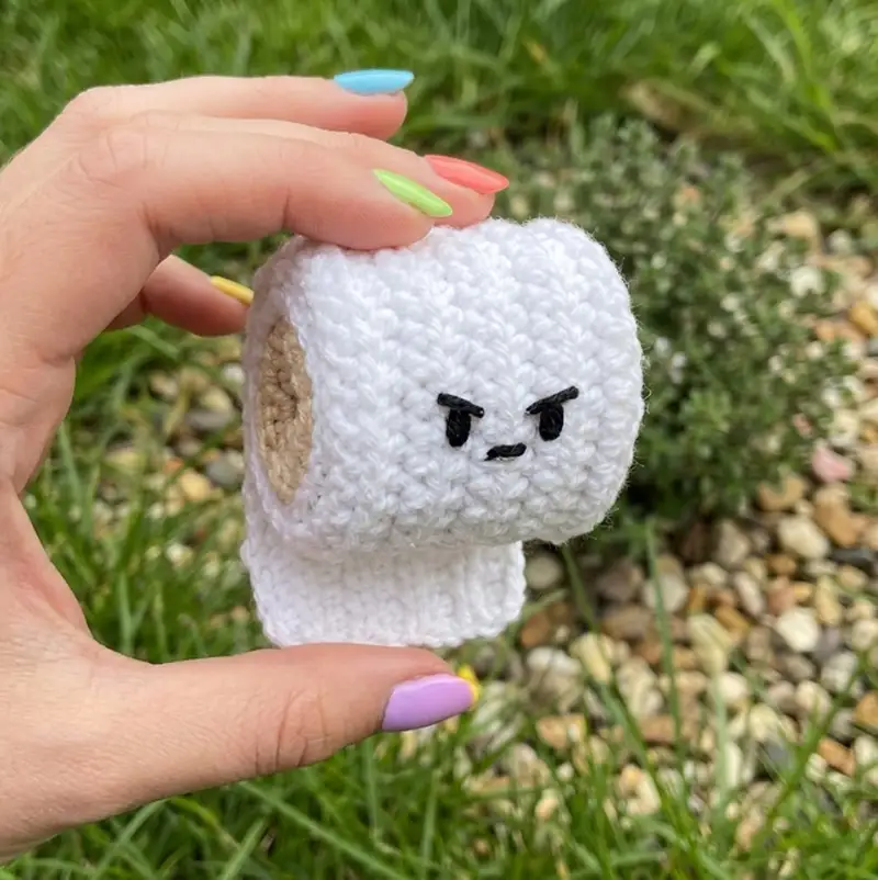 Complimentary Beginner Friendly crochet pattern: Angry TP CAL Amigurumi Pattern - Simple to follow guide
