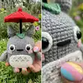 Little Lamp Series Totoro Amigurumi Pattern step 3 - details and accessories