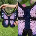Butterfly Bag Crochet Pattern step 3 - details and accessories