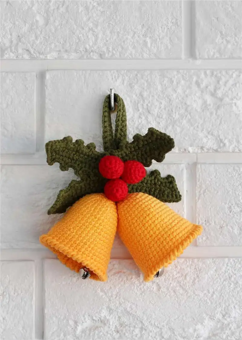 Complimentary Intermediate crochet pattern: Christmas Bells Amigurumi Pattern - Simple to follow guide
