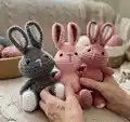 Rabbit Amigurumi Pattern step 4 - final assembly and finishing
