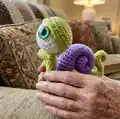 Snail Amigurumi Pattern step 2 - assembly progress