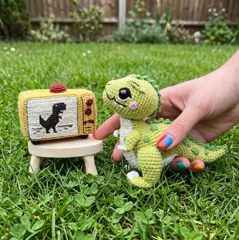 Quality crochet pattern: Tyrannosaurus Oliver Amigurumi Pattern - Intermediate level guide with complete instructions