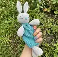 Bunny Lovey Crochet Amigurumi Pattern step 4 - final assembly and finishing