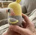 Lovebird and Parrot Amigurumi Pattern step 2 - assembly progress