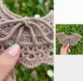 Lovely Collar Crochet Pattern step 2 - assembly progress