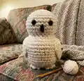 Hedwig The Owl Amigurumi Pattern step 3 - details and accessories