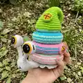 Snail Stacking Toy Amigurumi Pattern step 4 - final assembly and finishing