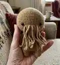 Baby Cthulhu Amigurumi Pattern step 4 - final assembly and finishing