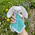 Cute Bunny Comforter Amigurumi Pattern step 2 - assembly progress