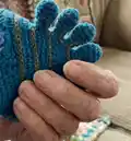 Anglerfish SAM Amigurumi Pattern step 2 - assembly progress