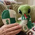 Snake Slythie Amigurumi Pattern step 4 - final assembly and finishing