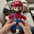 Super Mario Amigurumi Pattern step 1 - construction progress