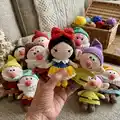 Snow White & The Seven Dwarfs Amigurumi Pattern step 4 - final assembly and finishing