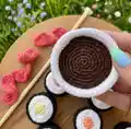Sushi Set Amigurumi Pattern step 3 - details and accessories