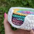 Crochet Coaster and Coaster Holder Pattern step 3 - details and accessories