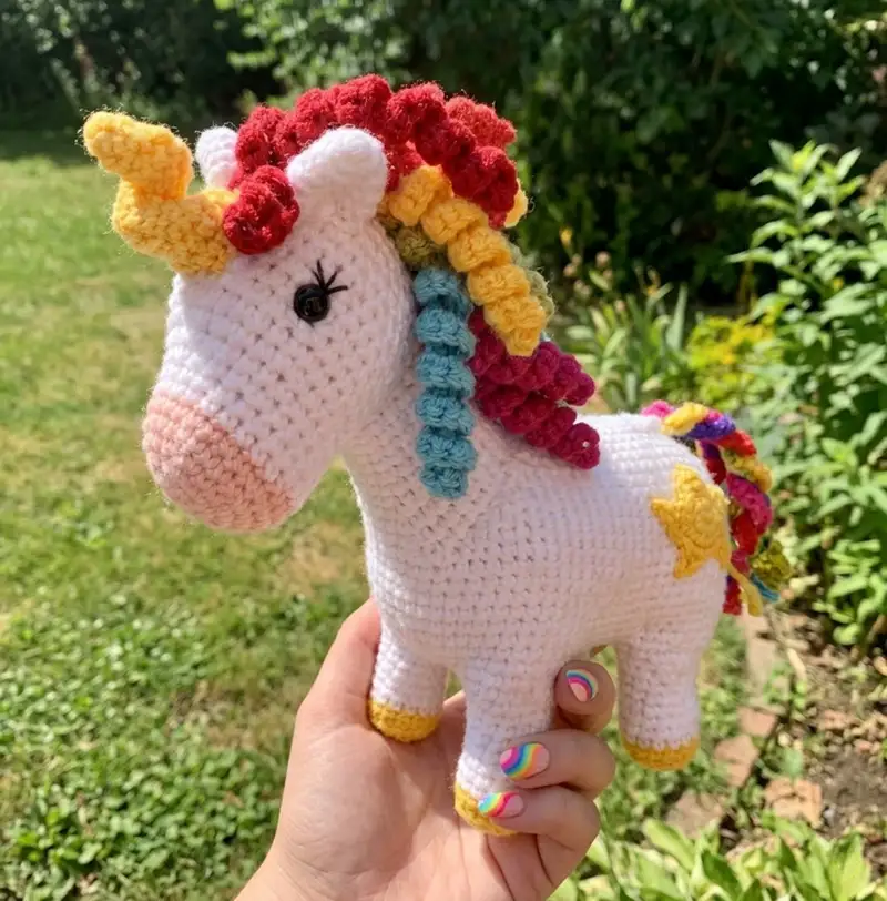 Complimentary Intermediate crochet pattern: Unicorn & Hatching Baby Amigurumi Pattern - Simple to follow guide