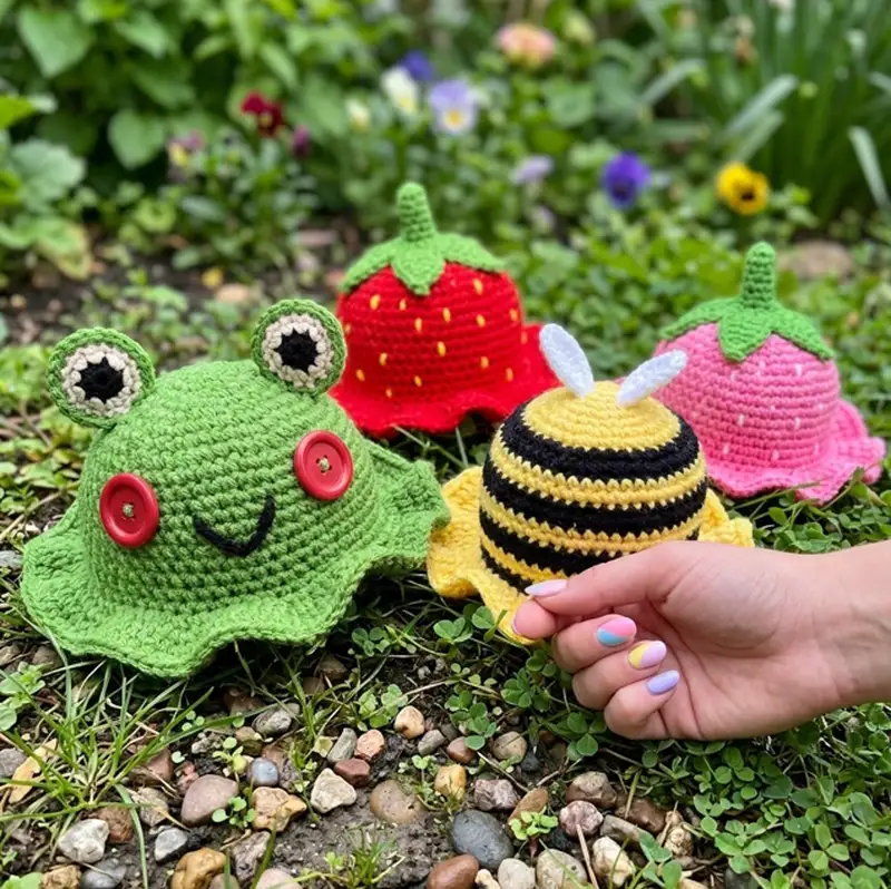 Complimentary Intermediate crochet pattern: Summertime Cuties Hat Pattern - Simple to follow guide