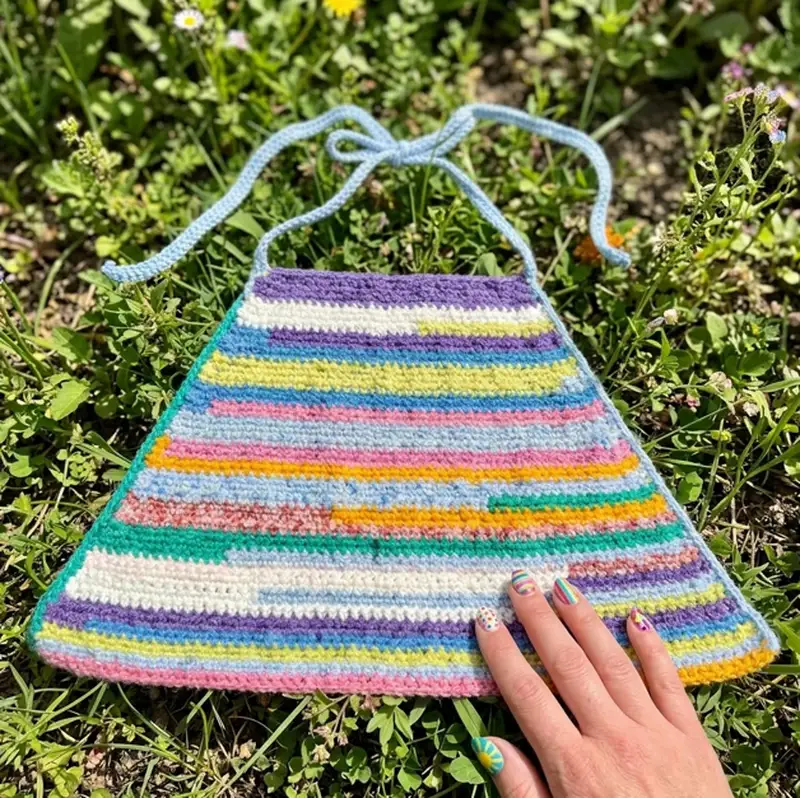 Complimentary Beginner Friendly crochet pattern: Caron Crochet Halter Top Pattern - Simple to follow guide