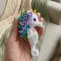 Sea Unicorn Amigurumi Pattern step 3 - details and accessories