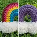 Brighten Your Day Crochet Rainbow Stuffie Amigurumi Pattern step 4 - final assembly and finishing
