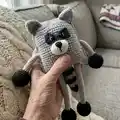 Rac the Raccoon Amigurumi Pattern step 1 - construction progress
