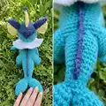 Vaporeon Amigurumi Pattern step 4 - final assembly and finishing