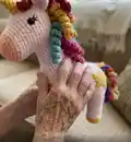 Unicorn & Hatching Baby Amigurumi Pattern step 3 - details and accessories