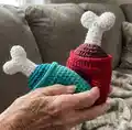 Among Us Amigurumi Pattern step 1 - construction progress