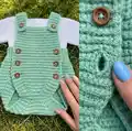 Romper Tiny Tot Crochet Pattern step 3 - details and accessories