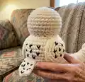 Hedwig The Owl Amigurumi Pattern step 4 - final assembly and finishing
