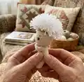 Baby Dandelion Amigurumi Pattern step 3 - details and accessories