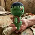 Monster Frankenstein Amigurumi Pattern step 3 - details and accessories