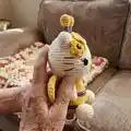 Spring Kitty Amigurumi Pattern step 2 - assembly progress