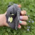 Baby Bat Amigurumi Pattern step 2 - assembly progress